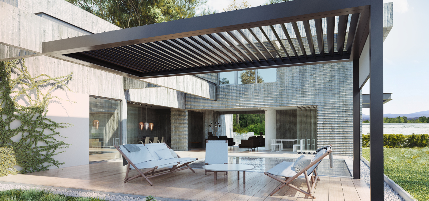 pergola bioclimatique outdoor living So!